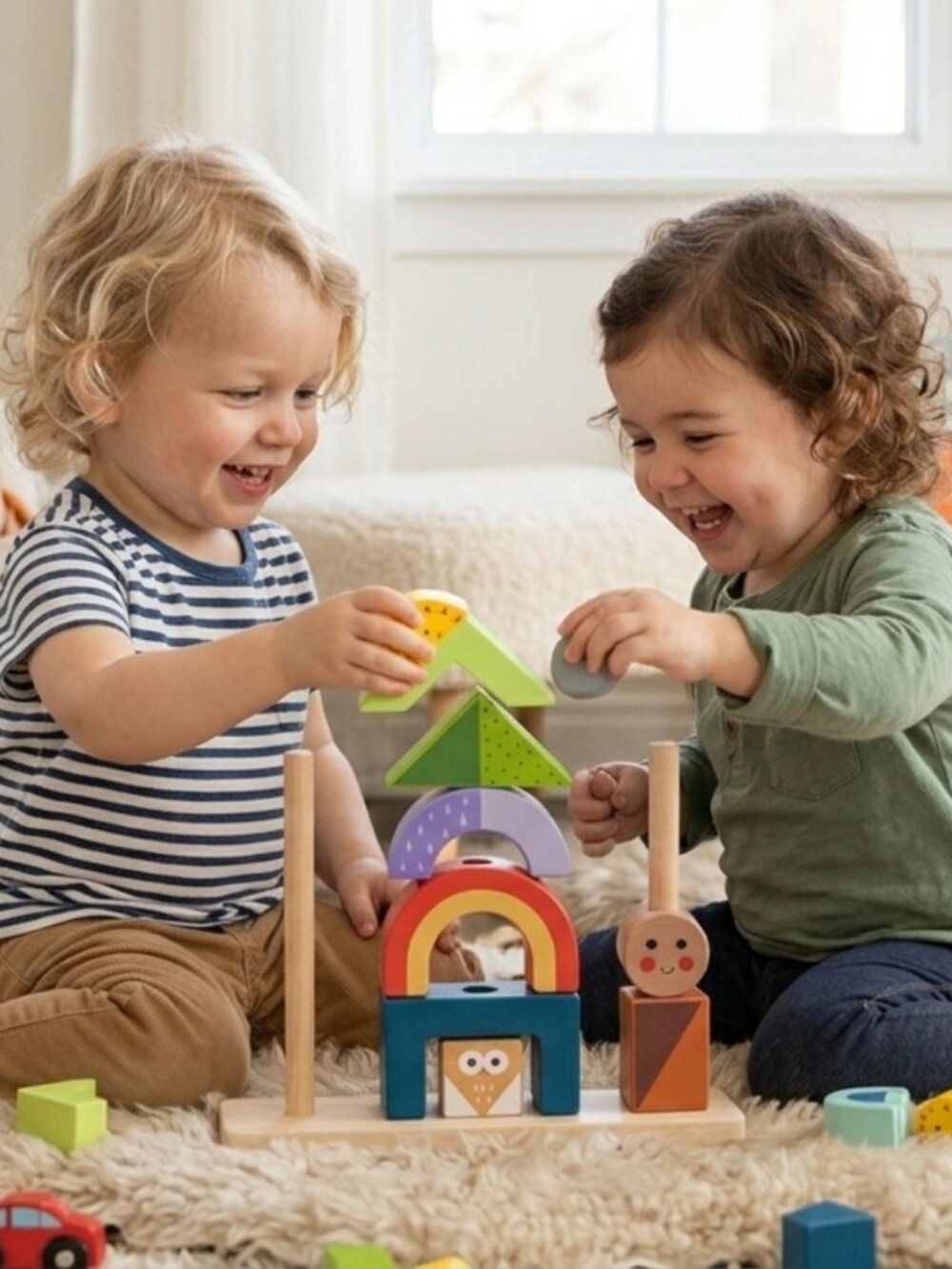 Brand New Toy Shadow Stacking Game – Wooden Montessori Logic Puzzle